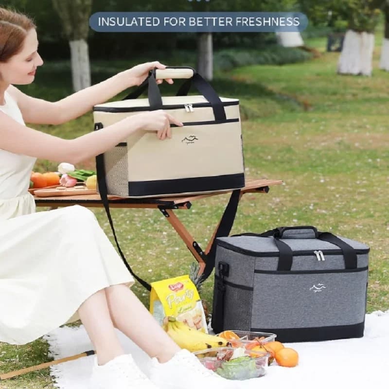 Borsa Termica Porta Pranzo a Tracolla - Borsa Frigo Salva-Freschezza per Picnic e Outdoor