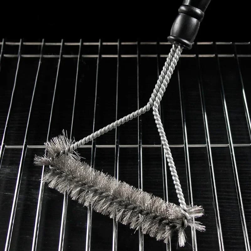 Spazzola per Pulizia Barbecue in Acciaio Inox - Spazzola Metallica per Griglia e BBQ