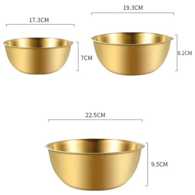 Set da 1-3 ciotole in acciaio inox con scala graduata per cucina e impasti, ciotole capienti per alimenti
