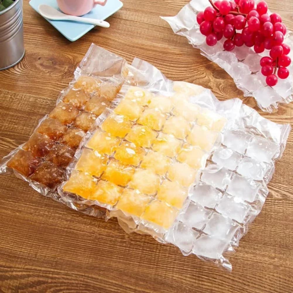 Sacchetti Monouso per Cubetti di Ghiaccio Autosigillanti (10-100 pz)