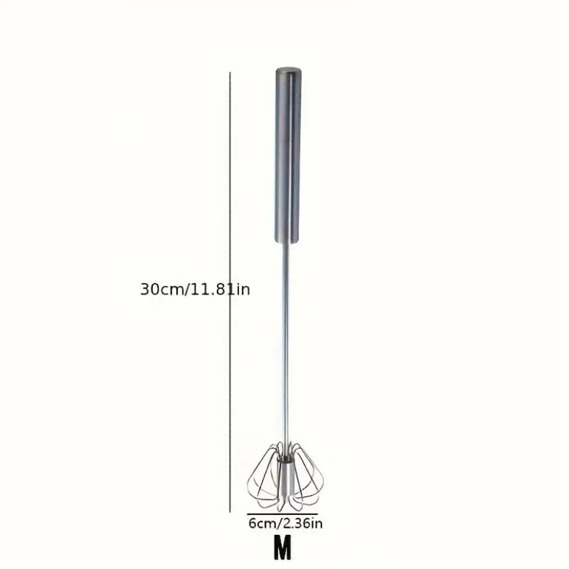 Frusta da cucina semiautomatica in acciaio inox per uova e panna