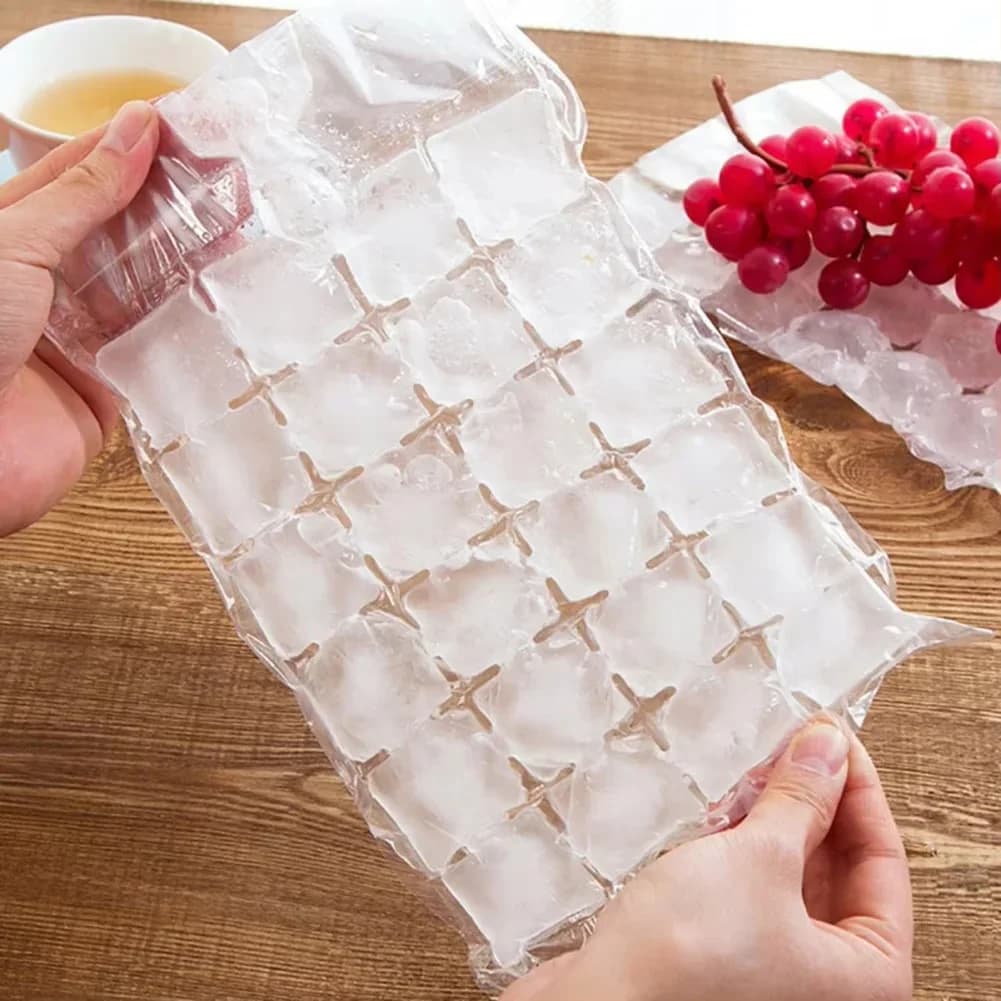 Sacchetti Monouso per Cubetti di Ghiaccio Autosigillanti (10-100 pz)