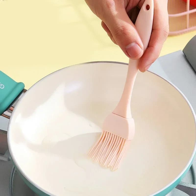 Pennello per olio in silicone alimentare per barbecue e cucina