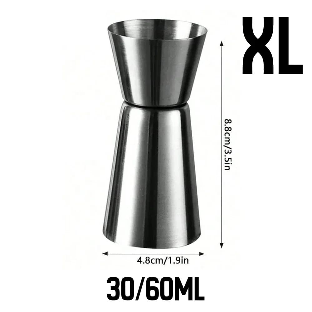 Dosatore Jigger per Cocktail in Acciaio Inox Misurino Doppio per Bar e Feste