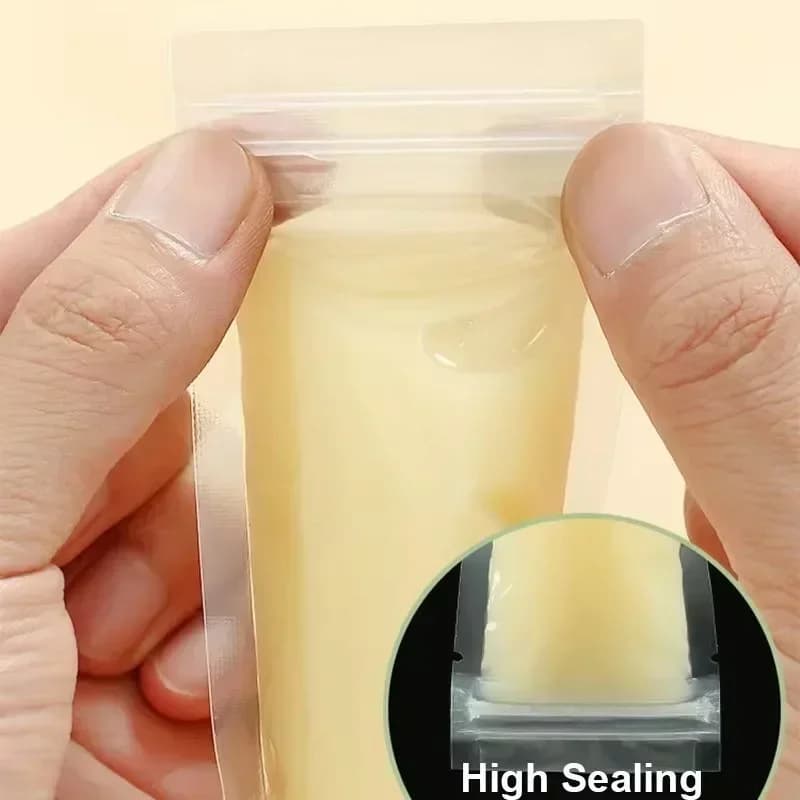 Sacchetti Usa e Getta Trasparenti per Ghiaccioli 50/100/200 pz, Stampi per Succhi, Yogurt e Gelati