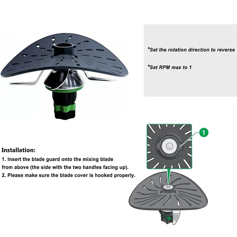 Coprilama Innovativo in Nylon Protezione Lama Compatibile con Vorwerk Thermomix BIMBY TM5 TM6 TM31