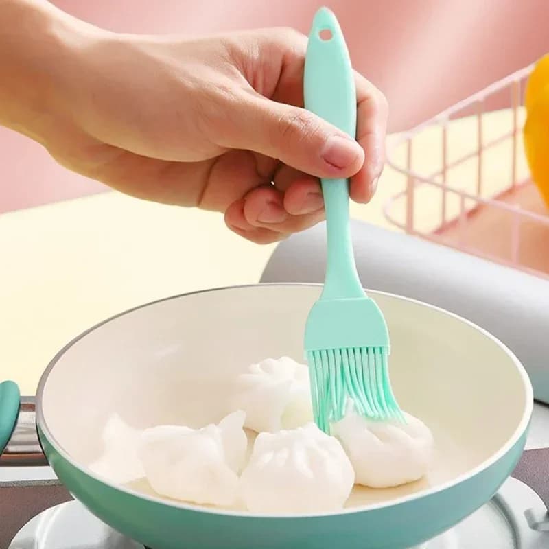 Pennello per olio in silicone alimentare per barbecue e cucina