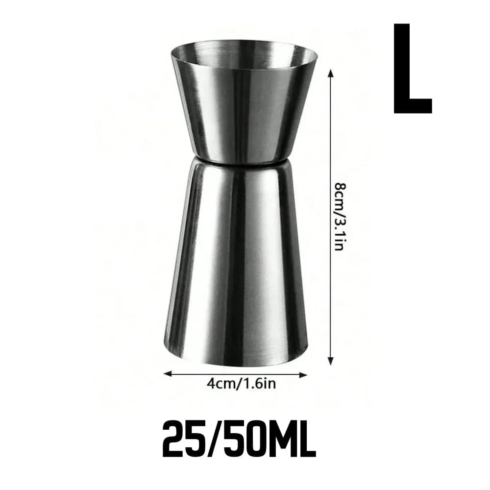 Dosatore Jigger per Cocktail in Acciaio Inox Misurino Doppio per Bar e Feste