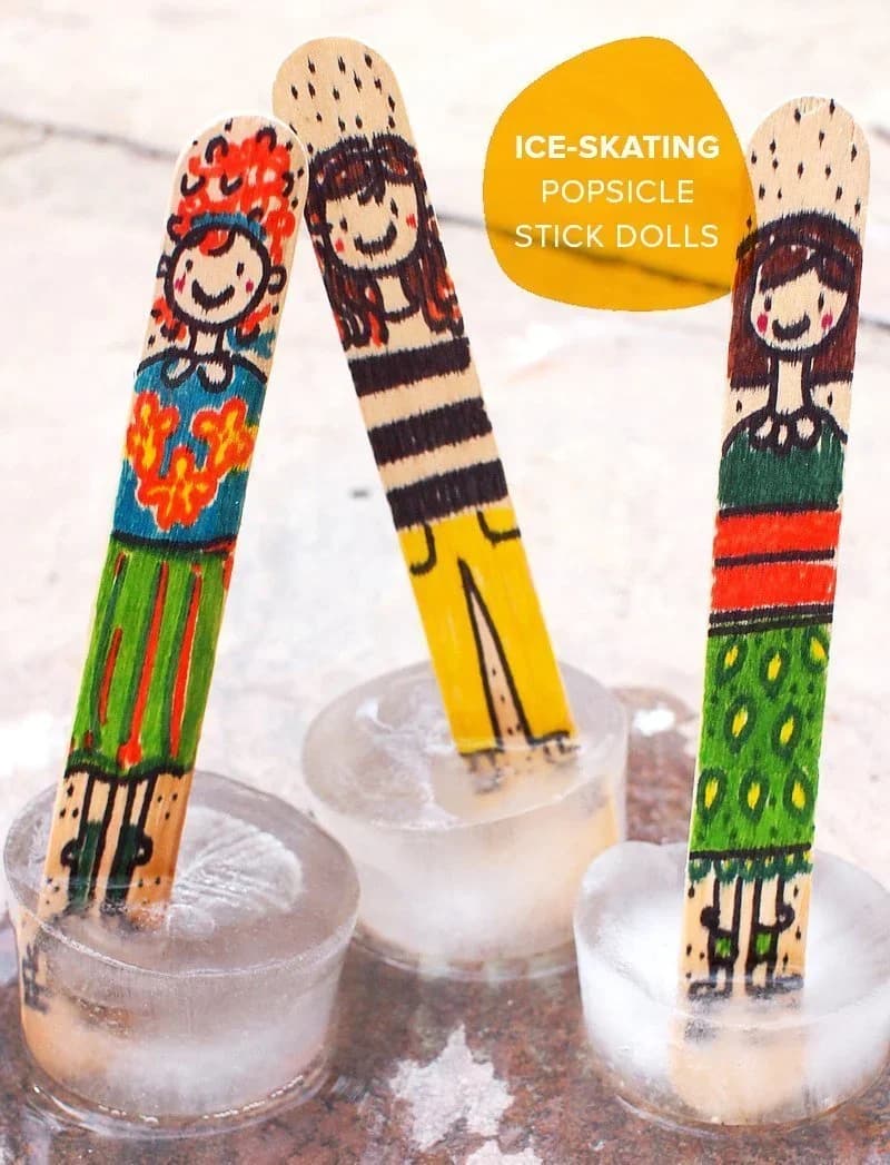 Leeseph Bastoncini in Legno per Ghiaccioli e Gelati 11.4 cm Stecchi per Fai da Te
