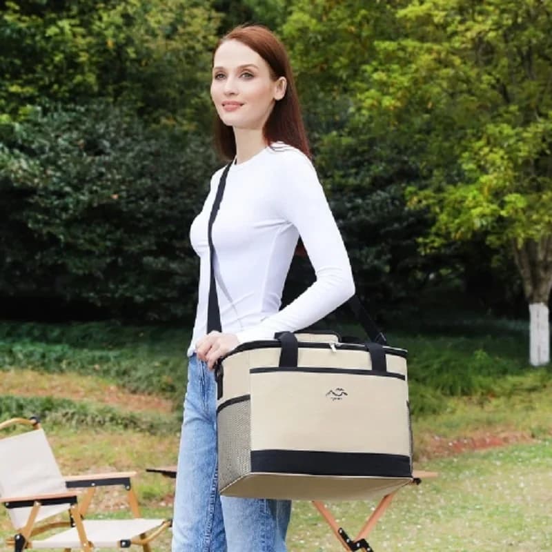 Borsa Termica Porta Pranzo a Tracolla - Borsa Frigo Salva-Freschezza per Picnic e Outdoor