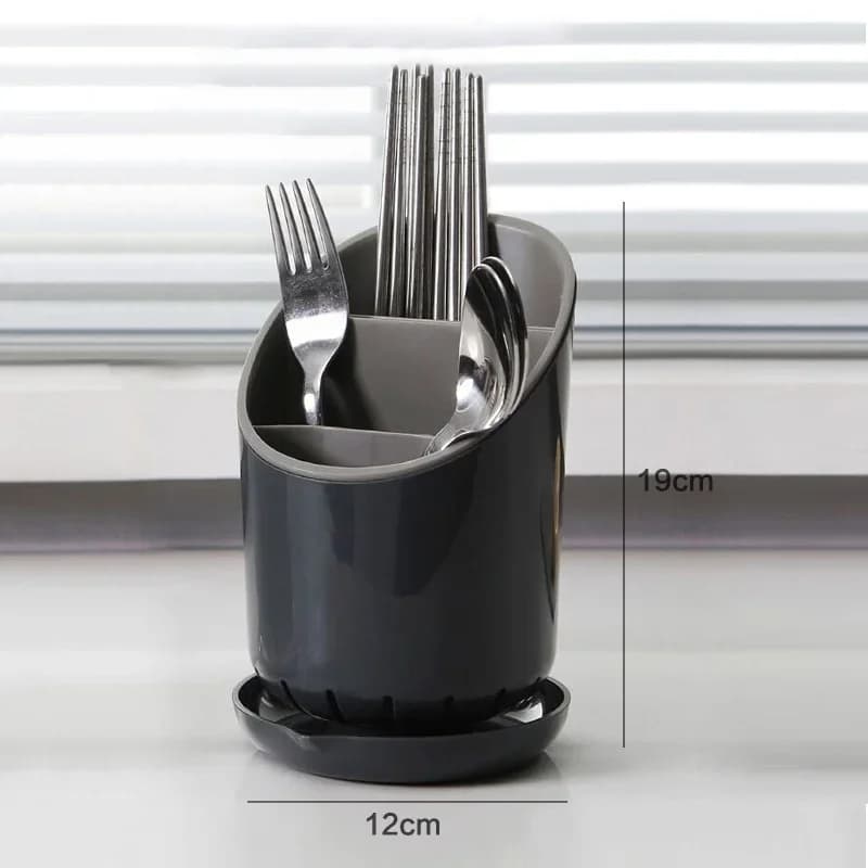 Scolaposate da cucina in plastica con vassoio di scolo