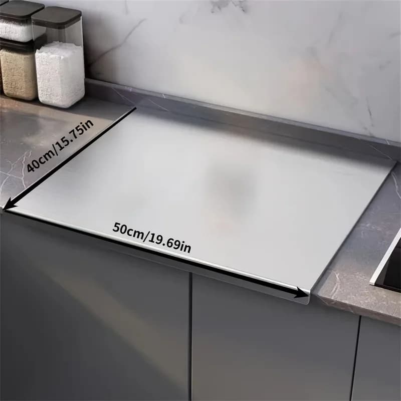 Tagliere Pieghevole Grande in Acciaio Inox per Cucina e BBQ - Per Interni ed Esterni