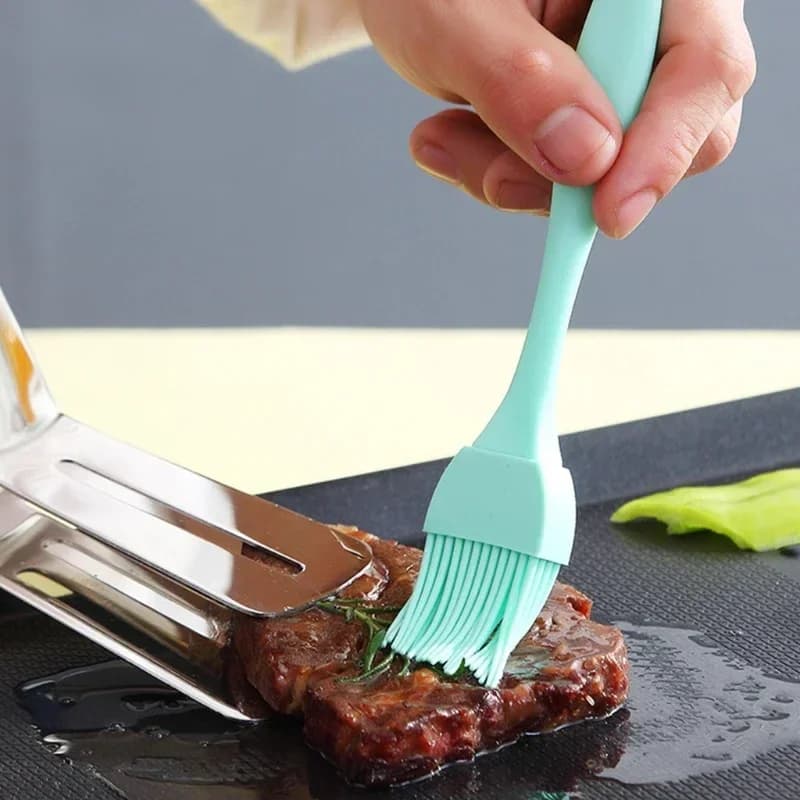 Pennello per olio in silicone alimentare per barbecue e cucina