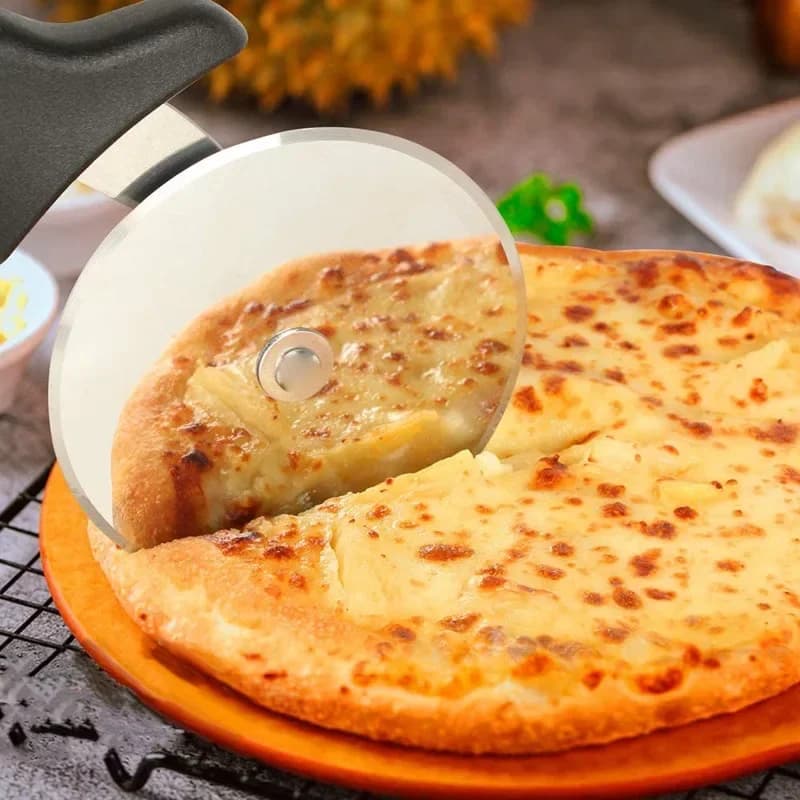 Rotella Tagliapizza in Acciaio Inox - Coltello per Pizza e Pasta