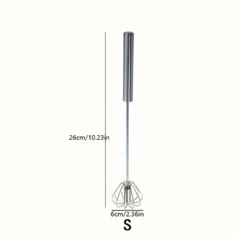 Frusta da cucina semiautomatica in acciaio inox per uova e panna
