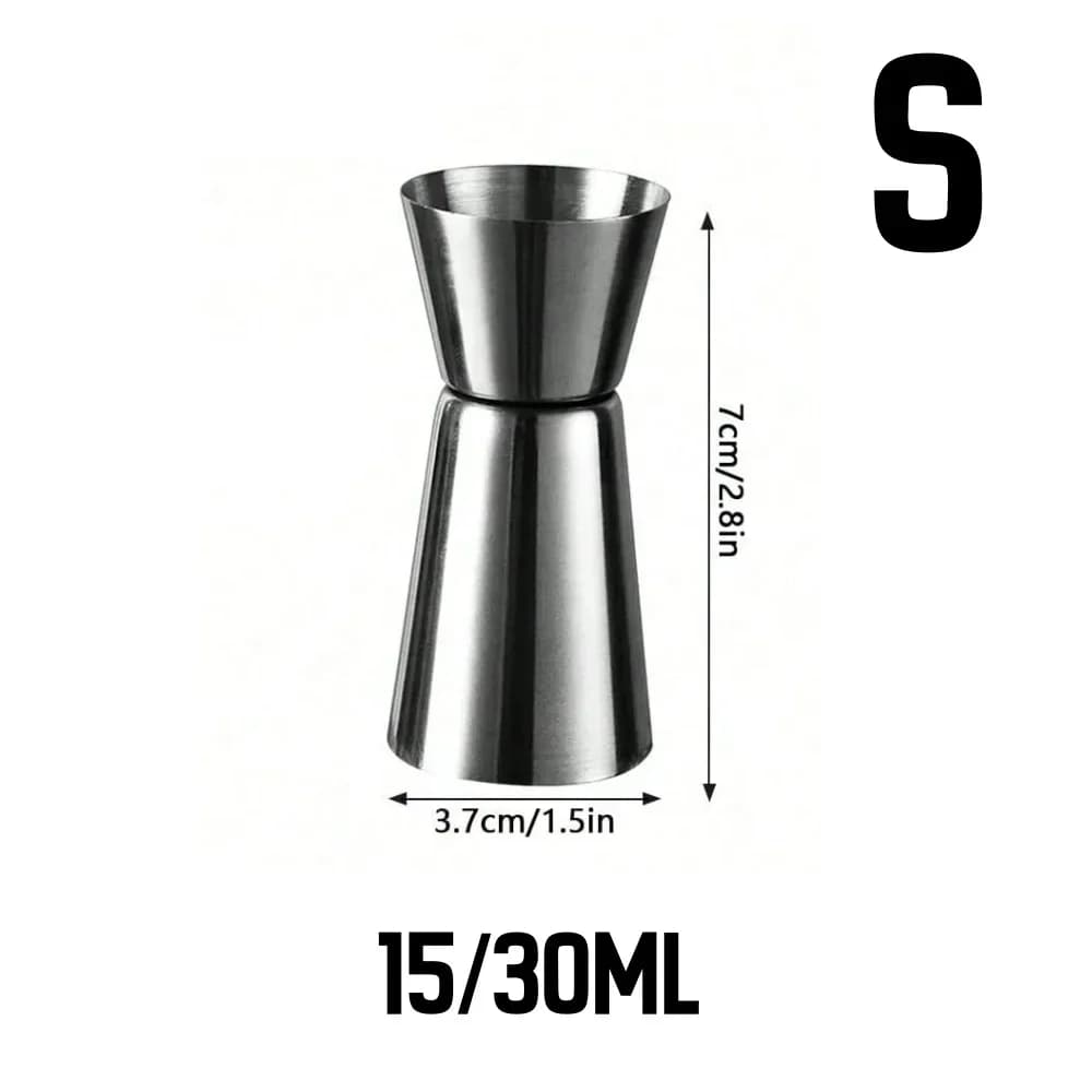 Dosatore Jigger per Cocktail in Acciaio Inox Misurino Doppio per Bar e Feste