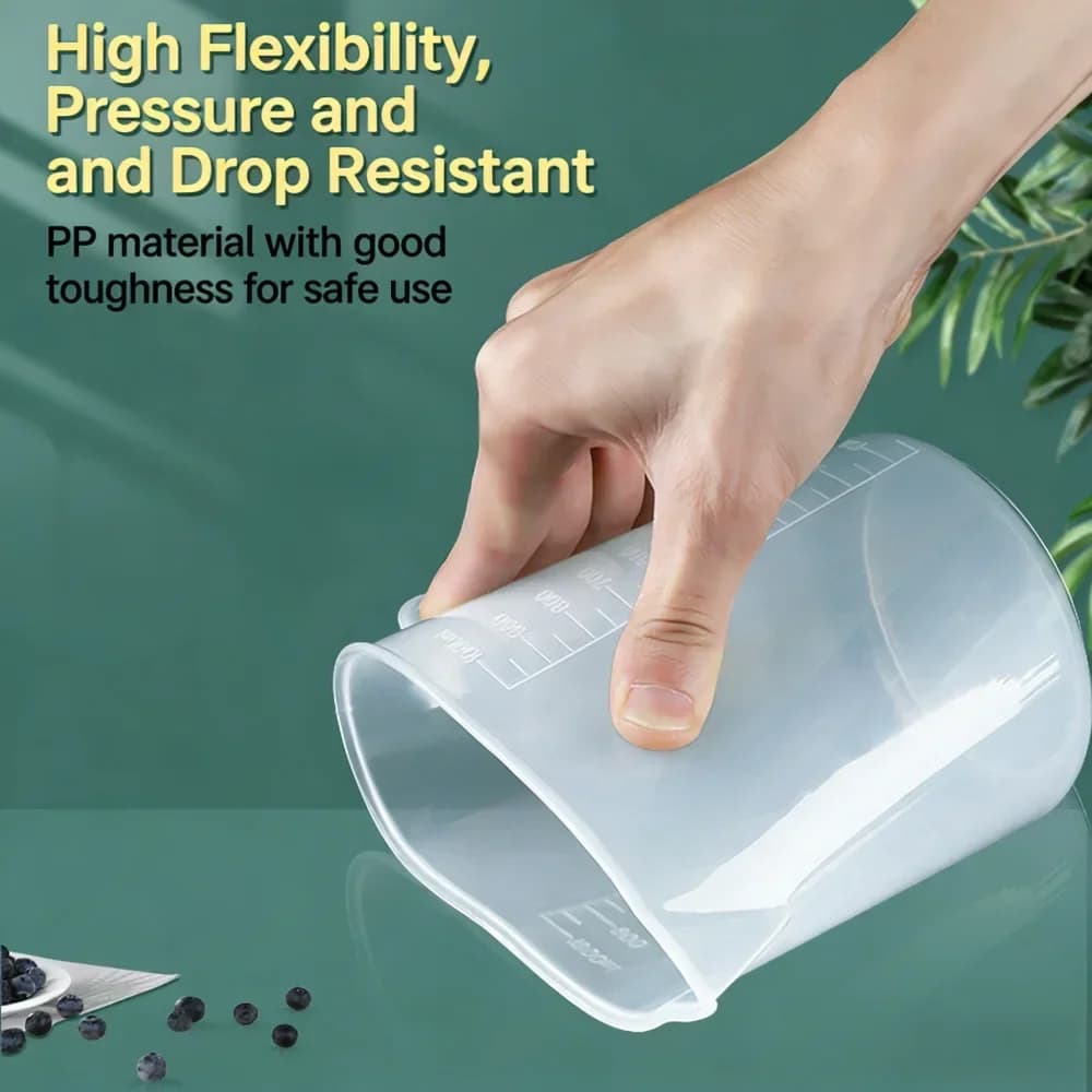 Caraffa Graduata Alimentare per Cucina 100-5000 ml in Plastica Resistente al Calore