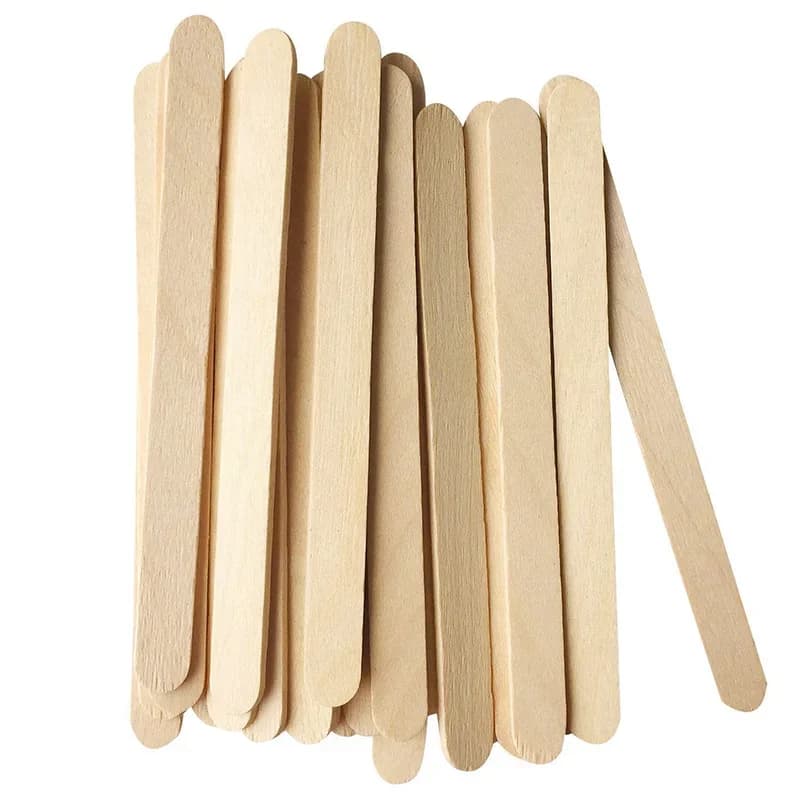 Leeseph Bastoncini in Legno per Ghiaccioli e Gelati 11.4 cm Stecchi per Fai da Te