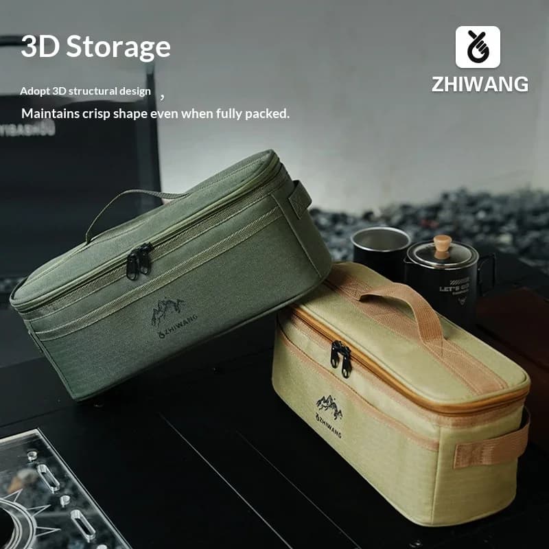Borsa Porta Stoviglie da Campeggio | Organizer Portatile Multiuso per Picnic