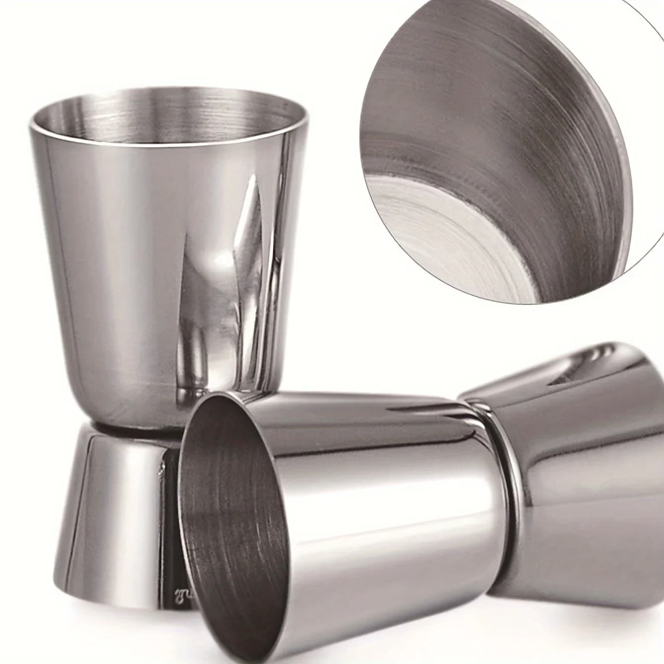Dosatore Jigger per Cocktail in Acciaio Inox Misurino Doppio per Bar e Feste