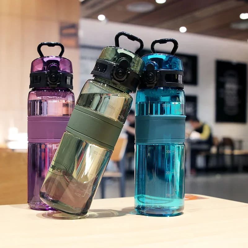 Borraccia Sportiva 500ml Portatile Antiperdita con Filtro per Tè Bottiglia Plastica Trasparente