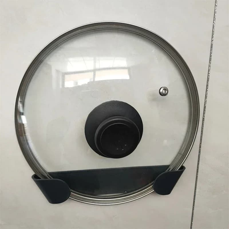 Supporto adesivo da parete per coperchi di pentole da cucina 1/2/4 pezzi