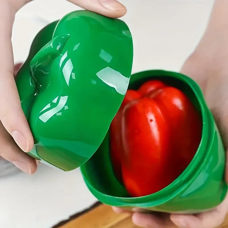 Contenitore Salvafreschezza per Verdure in Plastica, Porta Aglio, Cipolla e Peperone per Cucina