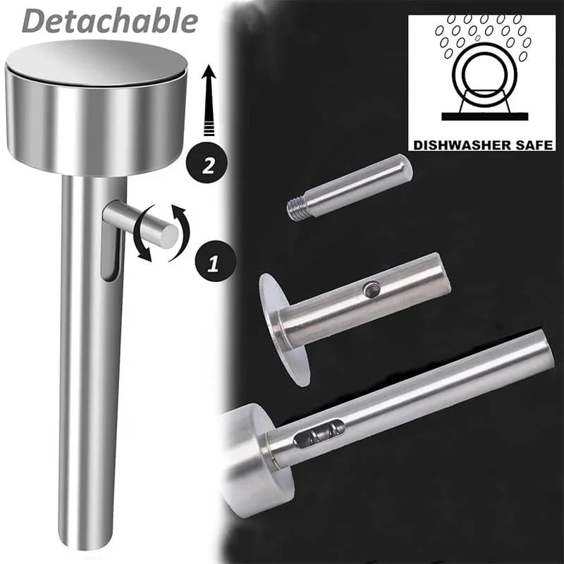 Porzionatore per Falafel e Polpette in Acciaio Inox Stampo Professionale Antiaderente
