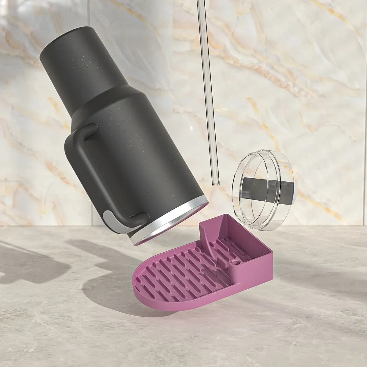 Scolabicchieri in Silicone di Alta Qualità - Supporto per Asciugatura e Conservazione Bicchieri