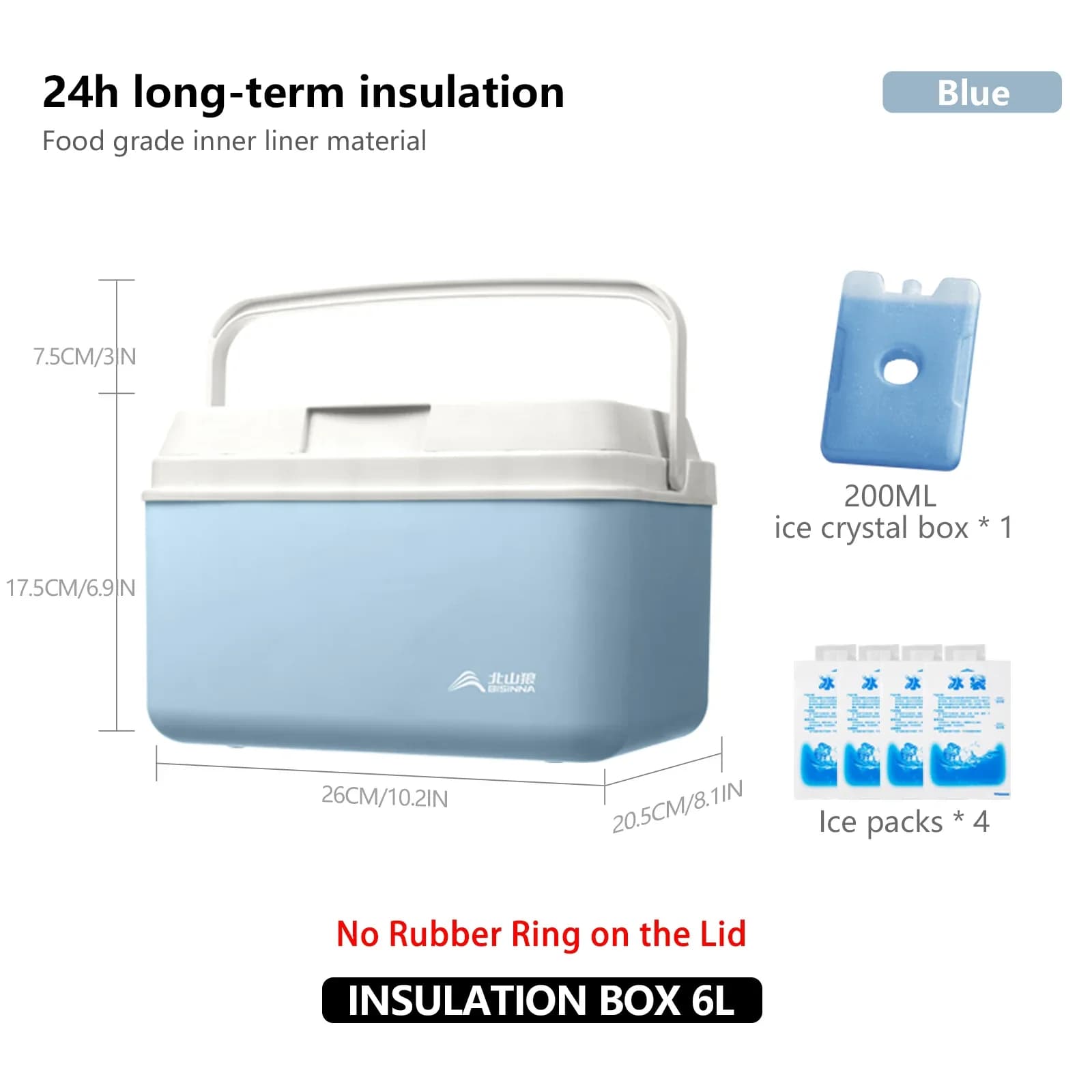 Ghiacciaia da Campeggio BISINNA 6L/9L/15L Borsa Frigo Portatile Rigida per Auto Pesca Spiaggia Picnic Barbecue