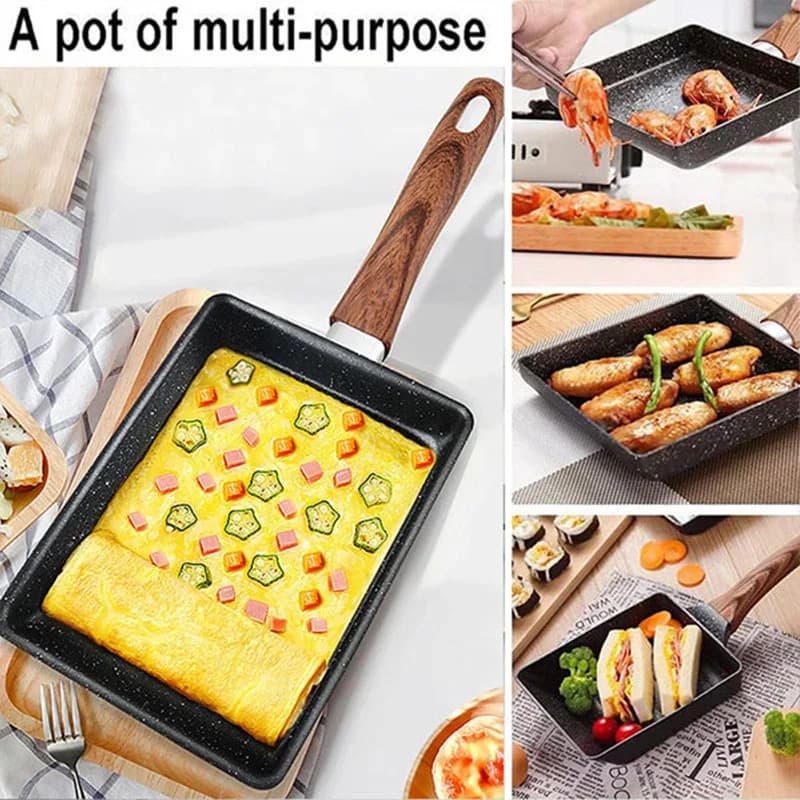 Padella Rettangolare Antiaderente per Tamagoyaki e Frittate Giapponesi