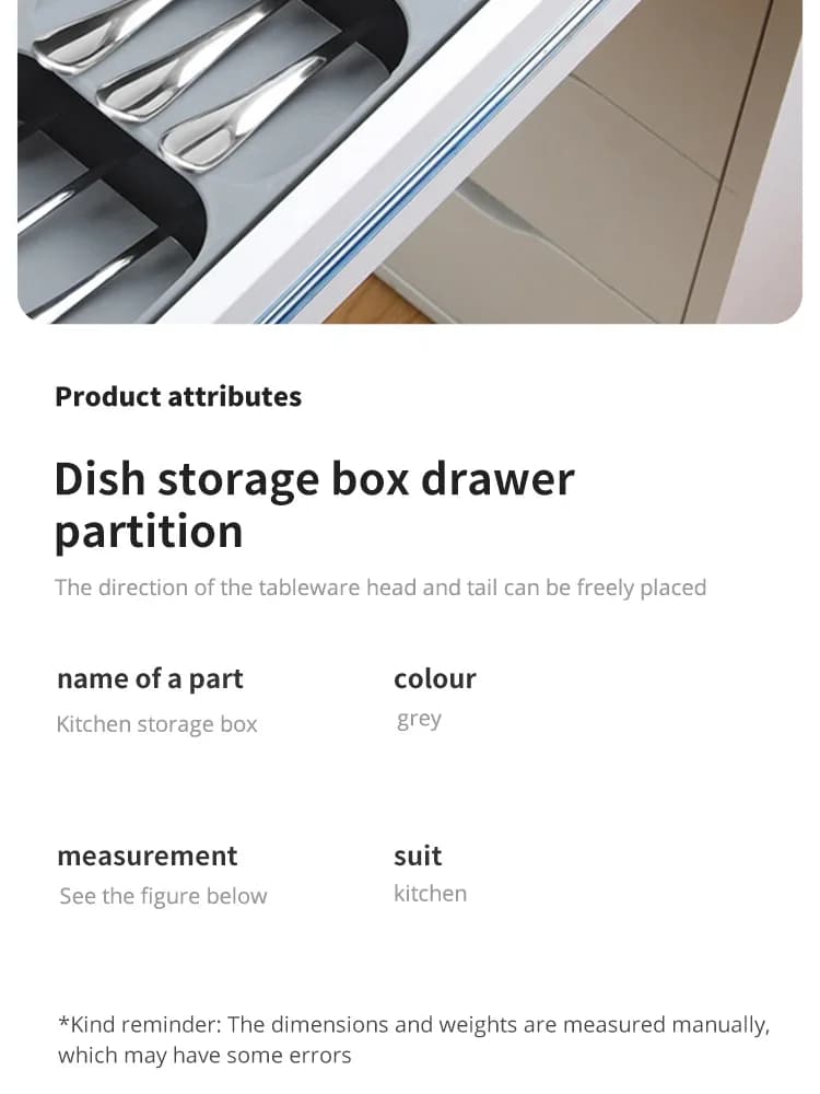 Portaposate da Cassetto Portacoltelli e Organizer per Cucchiaio Forchette e Spezie
