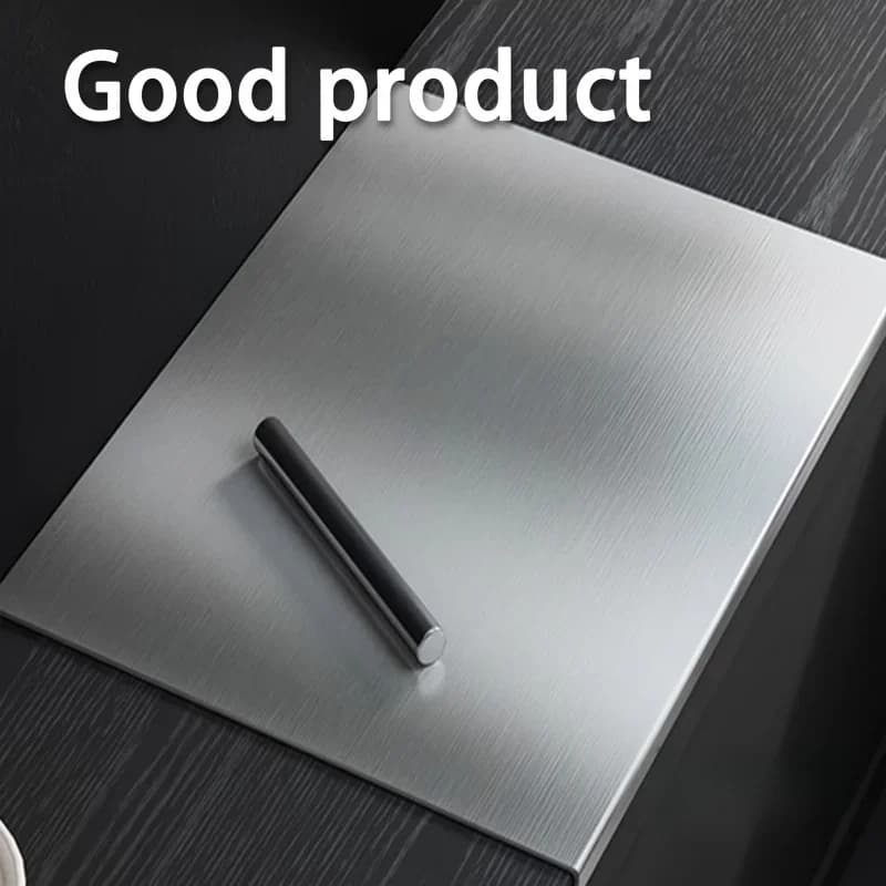Tagliere Pieghevole Grande in Acciaio Inox per Cucina e BBQ - Per Interni ed Esterni
