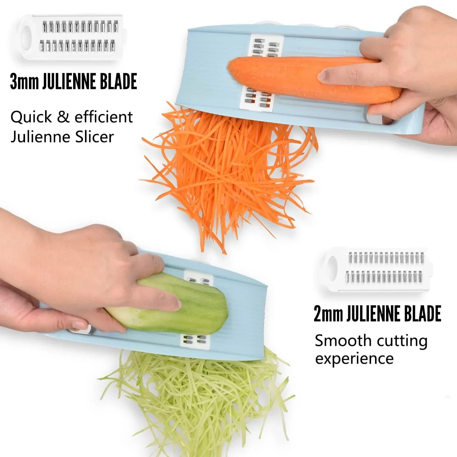Affettaverdure Multifunzione 5 in 1 Manuale con Grattugia e Taglia Patate
