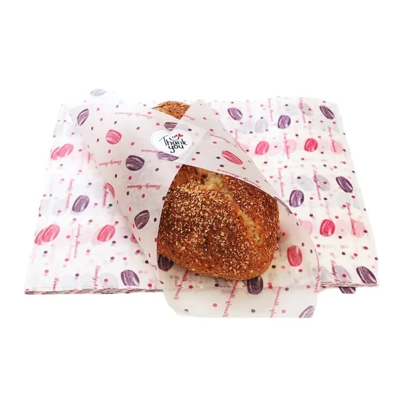 50 pz carta cerata alimentare antigrasso per alimenti, incarto per pane, panini, burger e patatine, carta forno