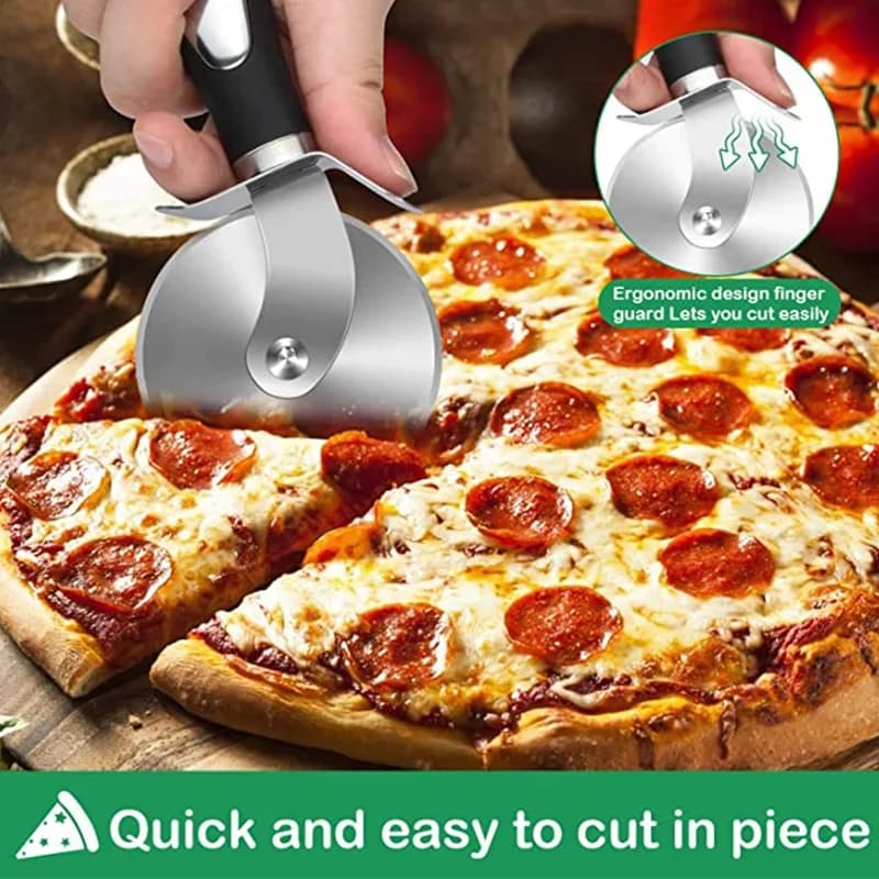 Rotella Tagliapizza Professionale in Acciaio Inox Utensile Taglia Pizza e Pasta da Cucina