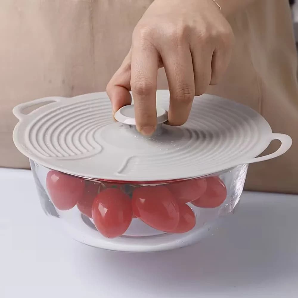 Coperchi in silicone per ciotole, paraschizzi per microonde, coperchi riutilizzabili resistenti al calore per ciotole, piatti, pentole, padelle e forno