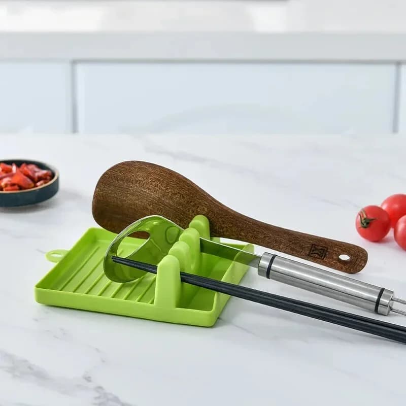 [Bestseller] Poggiamestolo e Supporto per Coperchi da Piano Cucina - Organizer per Spatole e Posate