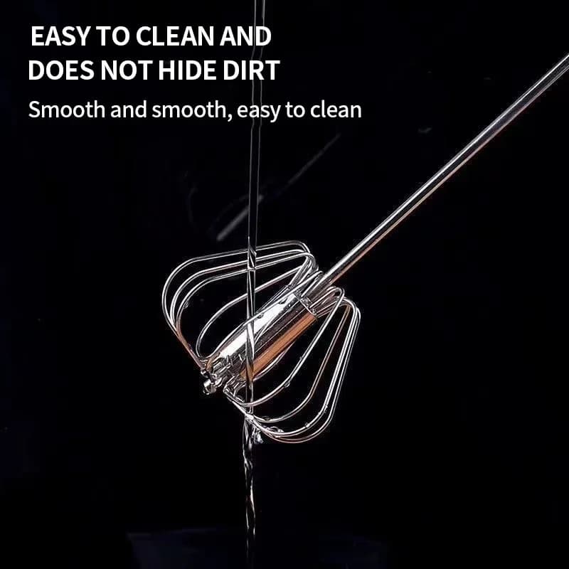 Frusta per Uova Semiautomatica, Sbattitore Manuale Rotante per Crema e Dolci, Utensile da Cucina