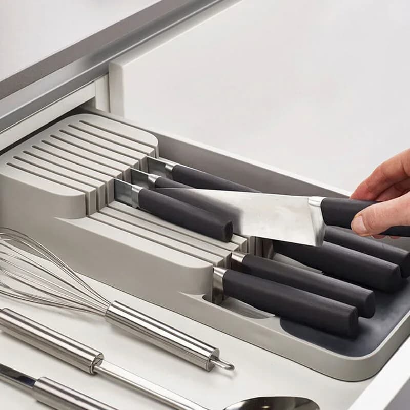 Portaposate da Cassetto Portacoltelli e Organizer per Cucchiaio Forchette e Spezie
