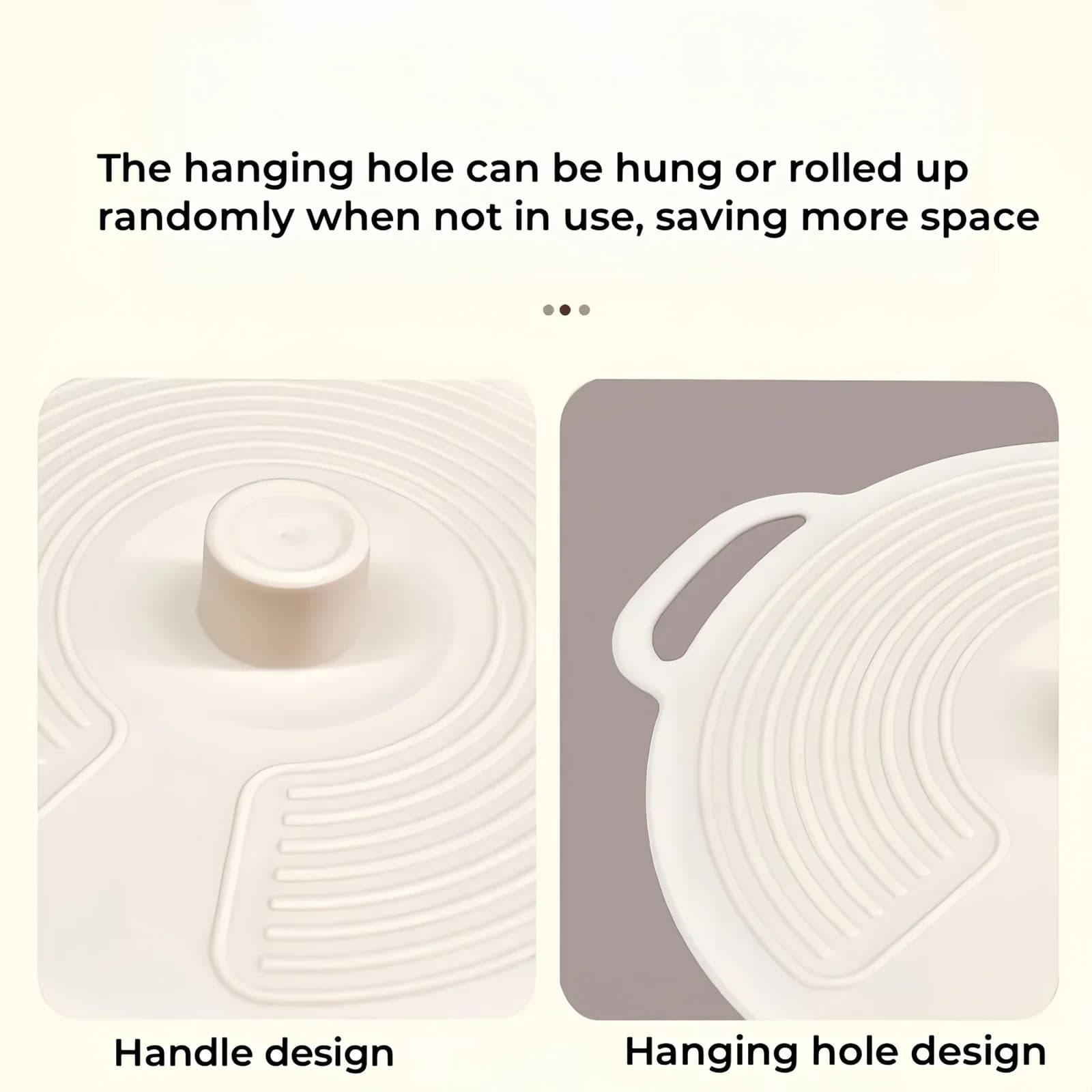 Set 3/6 pz Coperchi in Silicone con Doppio Manico, Termoresistenti e Antischizzo per Pentole e Ciotole