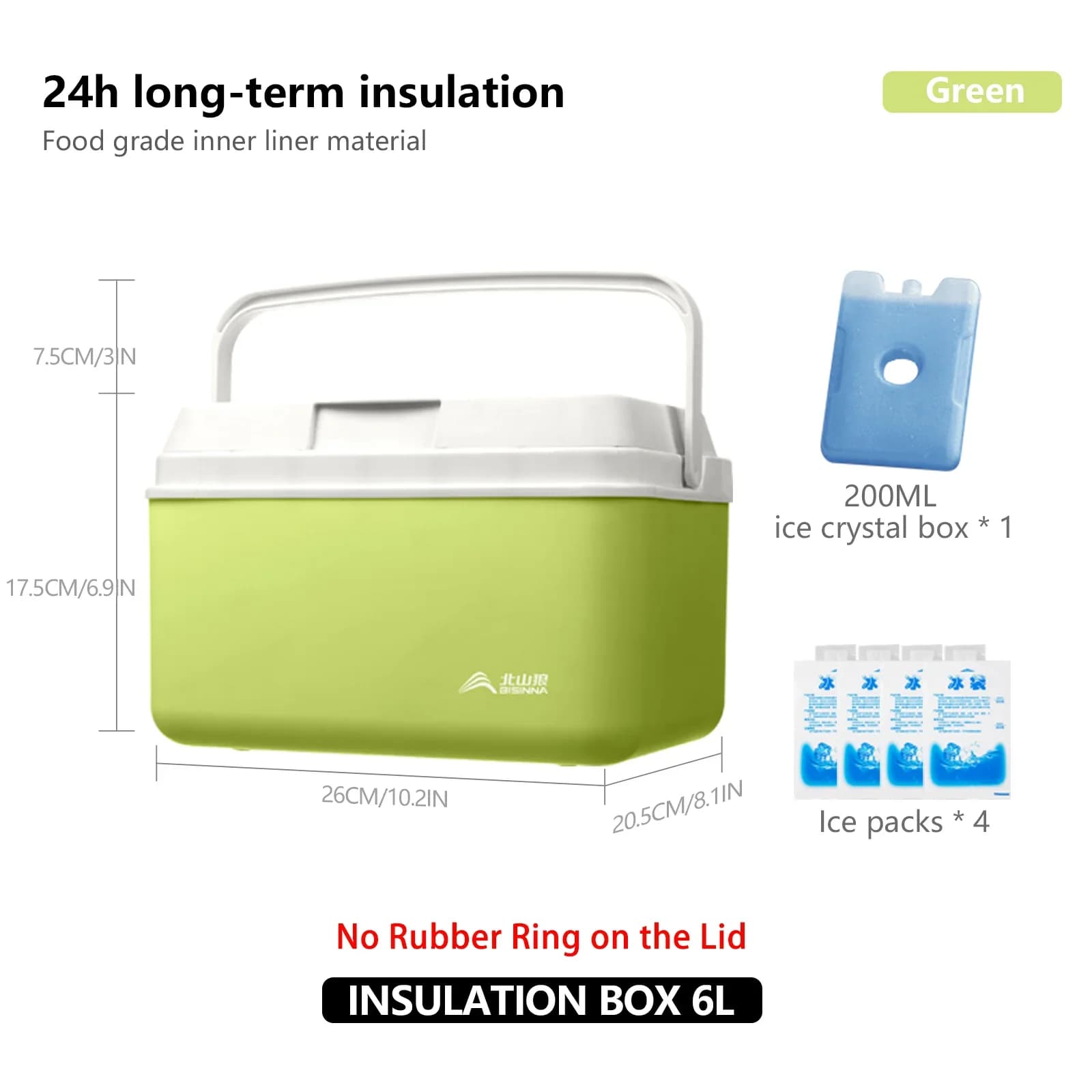 Ghiacciaia da Campeggio BISINNA 6L/9L/15L Borsa Frigo Portatile Rigida per Auto Pesca Spiaggia Picnic Barbecue