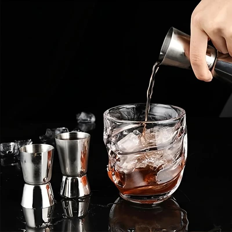 Dosatore Jigger per Cocktail in Acciaio Inox Misurino Doppio per Bar e Feste